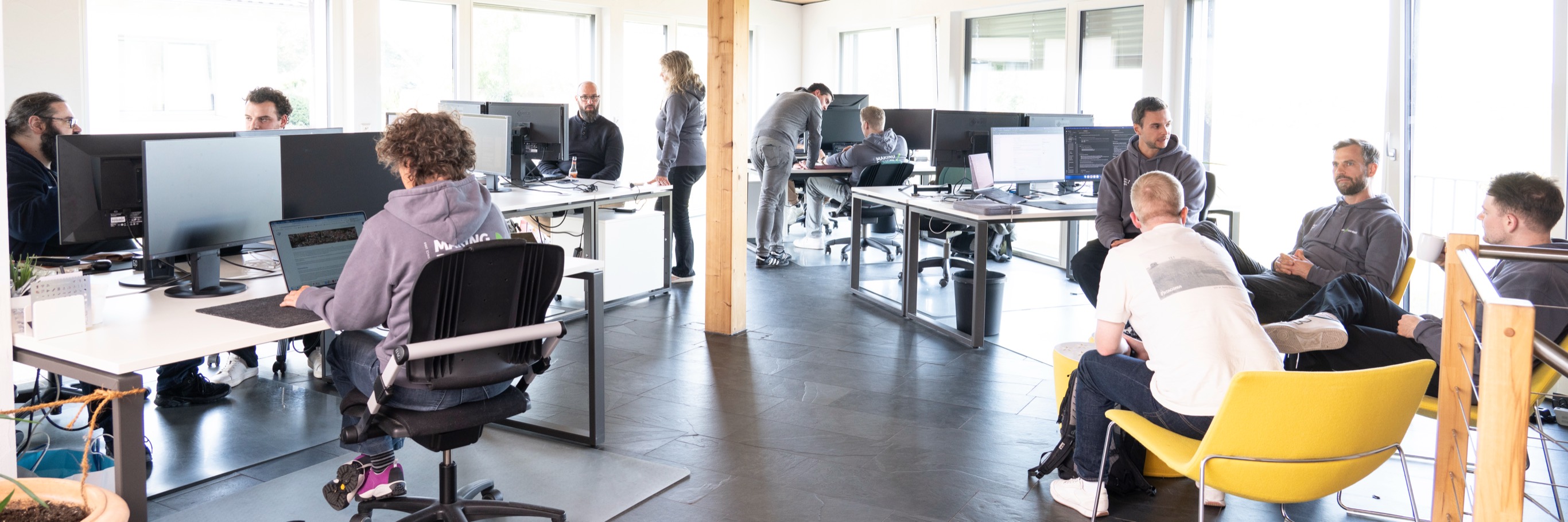 Team an der Arbeit