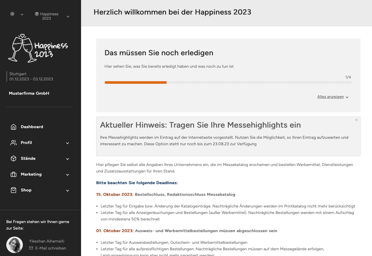 Dashboard Account